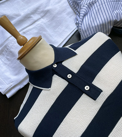 Polo Newport in Cotone a Righe