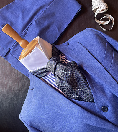 Abito Light Panama 3 pezzi Blu Royal