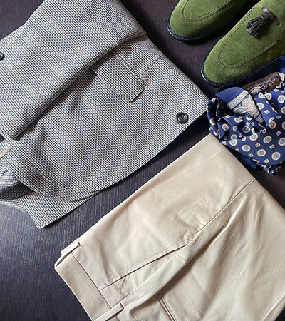Pantalone in Cotone elasticizzato Beige