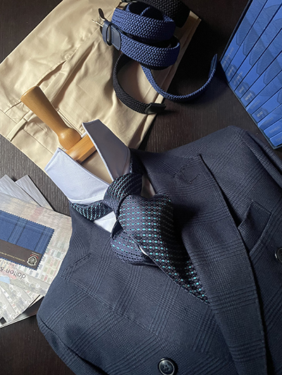 Blazer Doppiopetto Jersey elasticizzato Principe di Galles
