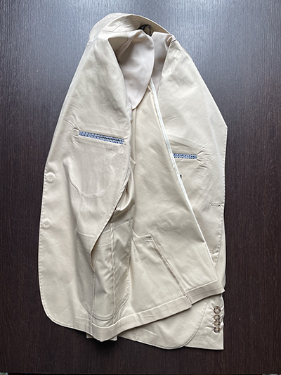 Abito sfoderato in Cotone elasticizzato Beige - immagine 4