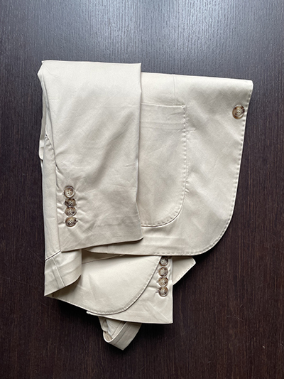 Abito sfoderato in Cotone elasticizzato Beige - immagine 5