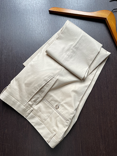 Abito sfoderato in Cotone elasticizzato Beige - immagine 6