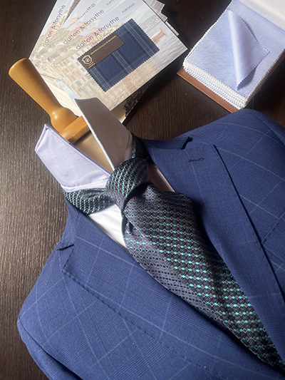 Blazer Principe di Galles Blu Inchiostro