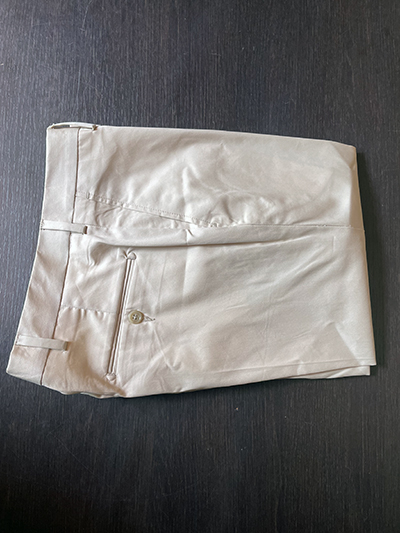 Pantalone in Cotone elasticizzato Beige - immagine 2