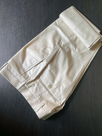 Pantalone in Cotone elasticizzato Beige - immagine 3