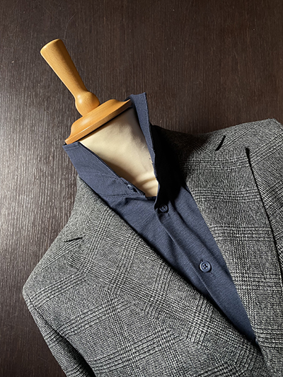 Blazer Jersey elasticizzato Principe di Galles Grigio - immagine 7