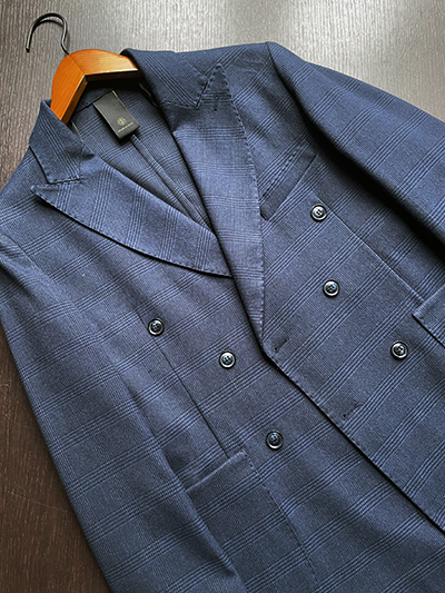 Blazer Doppiopetto Jersey elasticizzato Principe di Galles - immagine 4
