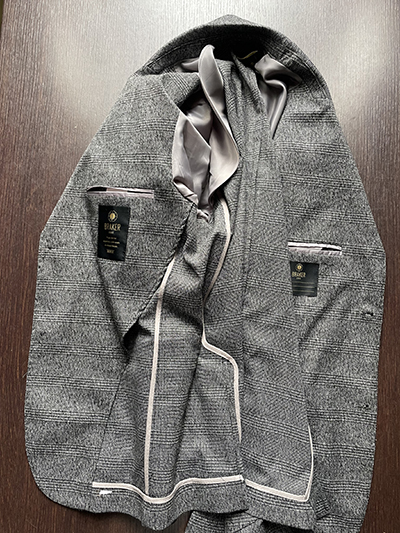 Blazer Jersey elasticizzato Principe di Galles Grigio - immagine 5