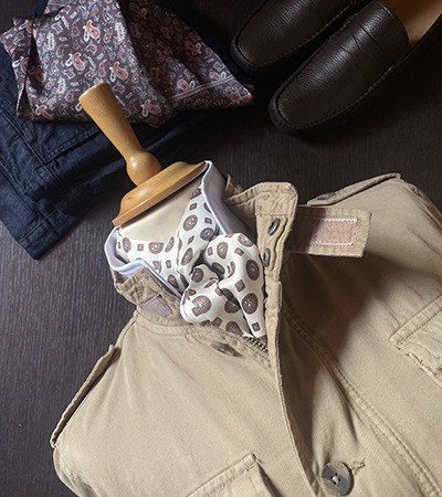 Sahariana in Cotone Beige Coloniale