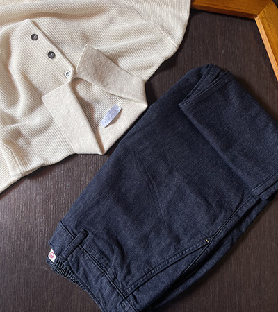 Jeans Tasca Classica con cintura elastica Blu Notte