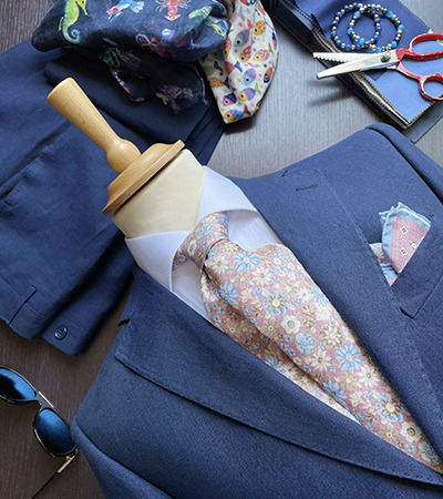 Abito sfoderato misto Lino Bluette