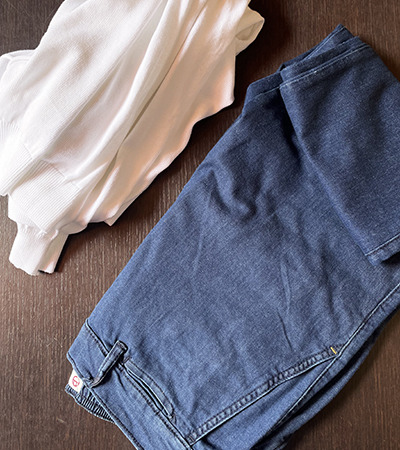 Jeans Tasca Classica con cintura elastica Blu Stone