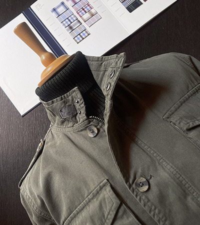 Sahariana in Cotone Verde Militare