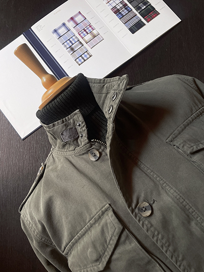 Sahariana in Cotone Verde Militare