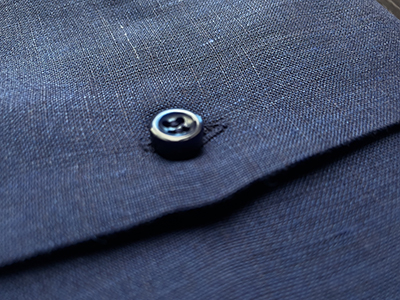 Camicia su misura Puro Lino Zephyr Blu Notte - immagine 3