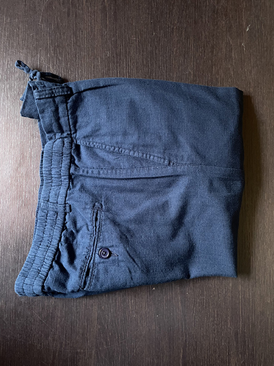 Pantalone Riviera in Tela misto Lino Blu Notte - immagine 6