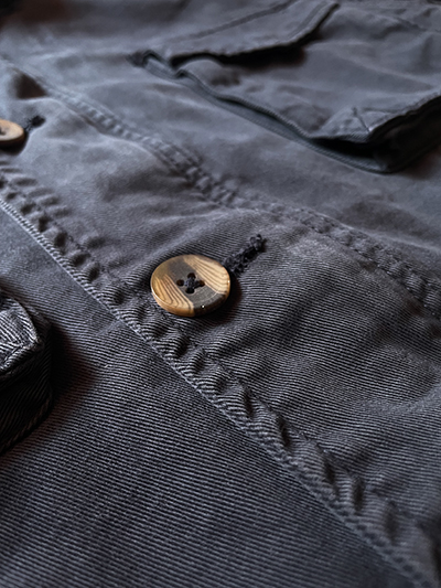 Sahariana in Cotone Blu Navy - immagine 3