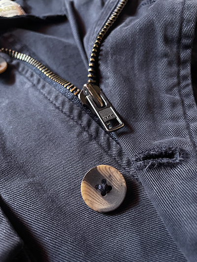 Sahariana in Cotone Blu Navy - immagine 4