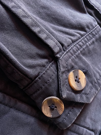 Sahariana in Cotone Blu Navy - immagine 5