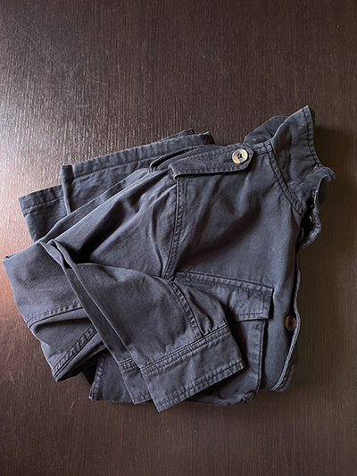 Sahariana in Cotone Blu Navy - immagine 7