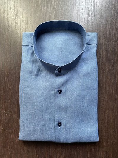Camicia su misura Puro Lino Zephyr Denim - immagine 3