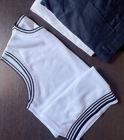 Prevendita Gilet Girocollo Wimbledon in Puro Cotone