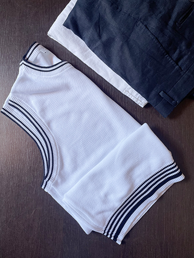 Prevendita Gilet Girocollo Wimbledon in Puro Cotone