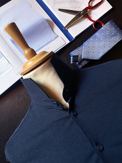 Camicia su misura in Cotone elasticizzato e Microfibra in 3 colori