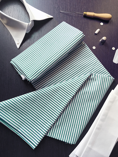Camicia su misura Miami Stretch a Righe: Rosso o Verde