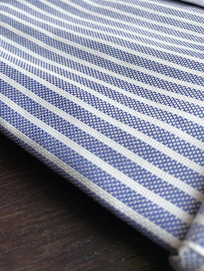 Camicia su misura Oxford Light a Righe: Celeste o Blu Navy - immagine 5