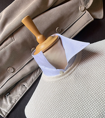 Girocollo in Cotone Beige
