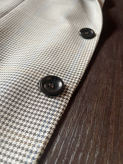 Blazer in Lana e Cotone Pied de Poule Moro - immagine 6