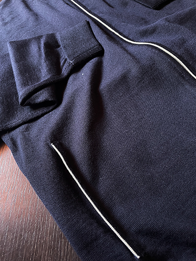 Prevendita Full Zip Lana e Cotone Idrorepellente - immagine 3