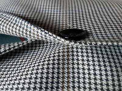 Blazer in Lana e Cotone Pied de Poule Moro - immagine 8