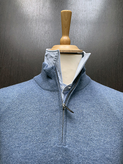 Lupo con Zip Sottogiacca in Lana Extrafine - immagine 2