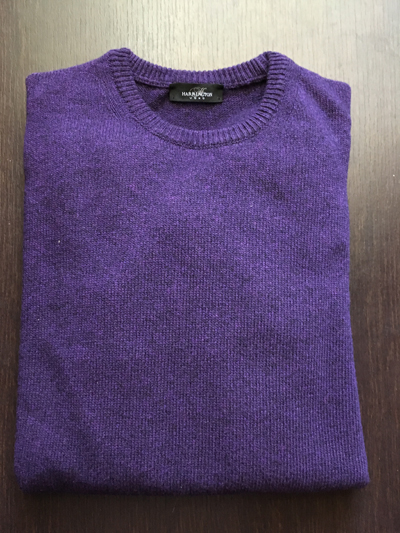 Girocollo in Puro Cashmere Viola - immagine 3