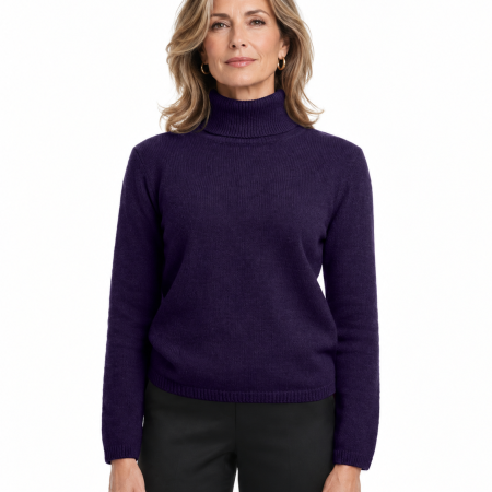 Girocollo Puro Cashmere Finezza 7 da donna colore Viola