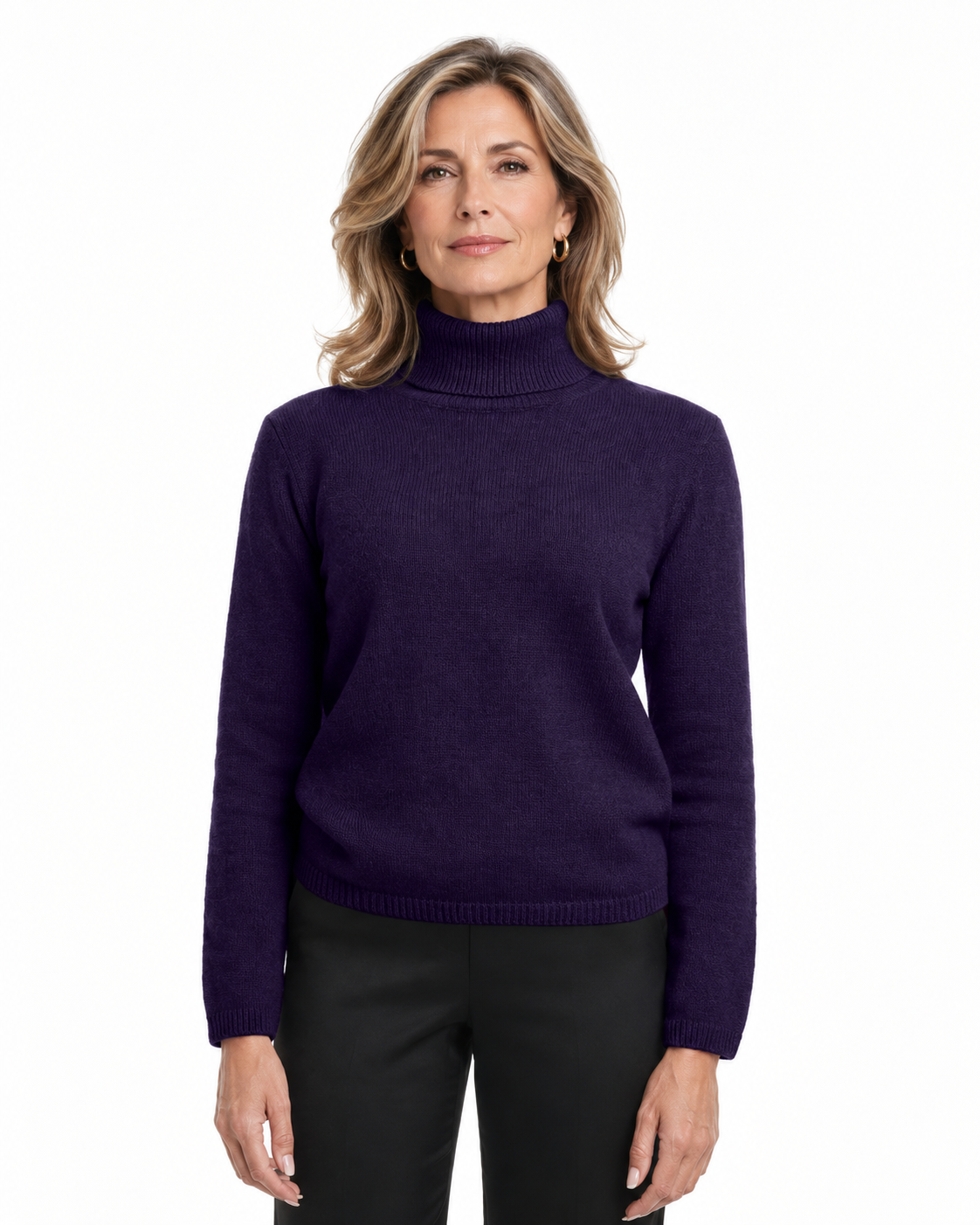 Girocollo Puro Cashmere Finezza 7 da donna colore Viola