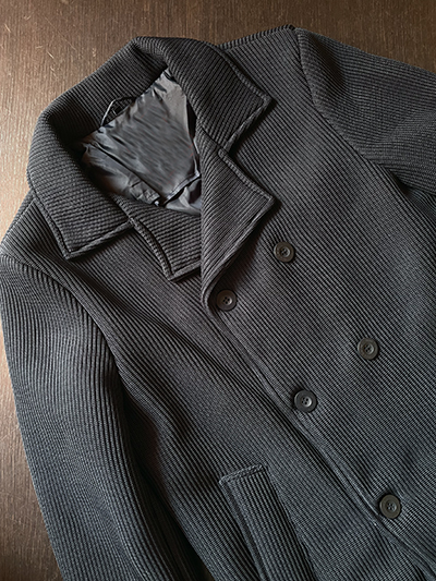 Peacoat elasticizzato a costine Blu Navy - immagine 2