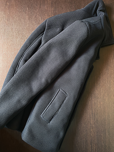 Peacoat elasticizzato a costine Blu Navy - immagine 5