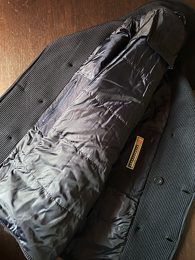 Peacoat elasticizzato a costine Blu Navy - immagine 7