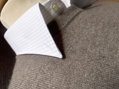 Girocollo in Puro Cashmere Finezza 7 Tortora - immagine 4