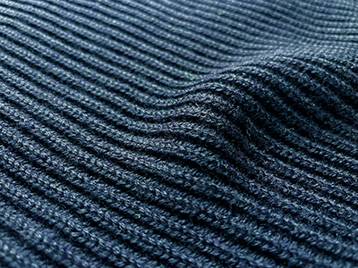 Girocollo in Puro Cashmere a maglia Inglese Blu Avio Scuro - immagine 4